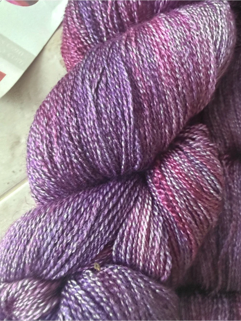 Fyberspates Gleem Lace Hand-Dyed Yarn in Purple Mix - Grape